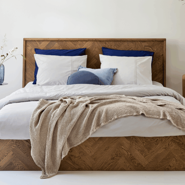 Dekbedovertrek 100% Egyptisch Katoen Effen Warm Grijs