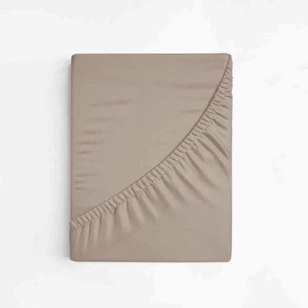 Dreamers Den Premium Jersey Elastan Hoeslaken Biologisch Katoen Taupe