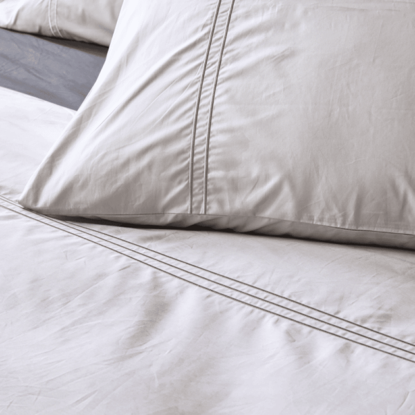 Dekbedovertrek 100% Egyptisch Katoen Effen Warm Grijs