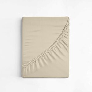 Dreamers Den Split Topper Hoeslaken Egyptisch Percale Katoen Zand