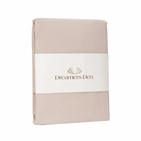 Dreamers Den Premium Jersey Elastan Topper Hoeslaken Biologisch Katoen Naturel