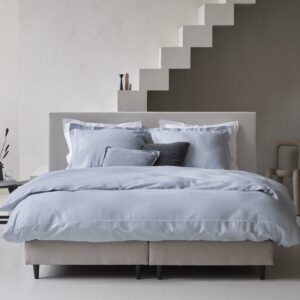 Dreamers Den Dekbedovertrek Mariam TC 400 Egyptisch Katoen satijn lichtblauw