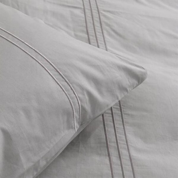 Dekbedovertrek 100% Egyptisch Katoen Effen Warm Grijs