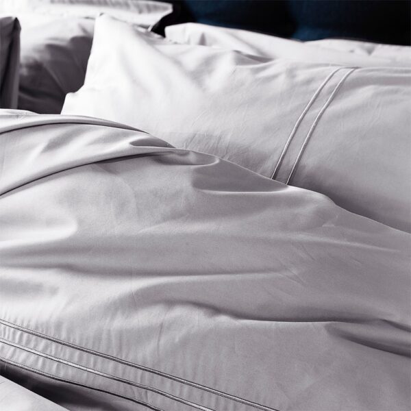 Dekbedovertrek 100% Egyptisch Katoen Effen Warm Grijs