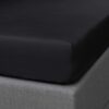 Dreamers Den Split Topper Hoeslaken Egyptisch Percale Katoen Zwart