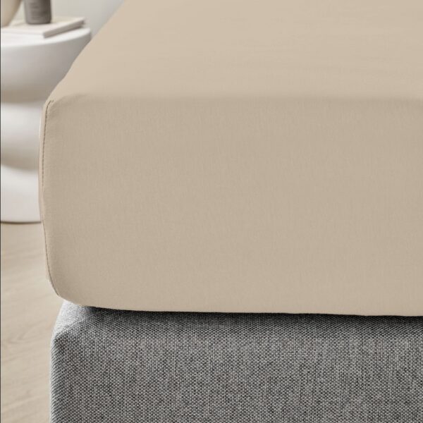 Dreamers Den Premium Jersey Elastan Topper Hoeslaken Biologisch Katoen Naturel