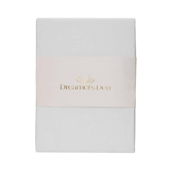 Dreamers Den Premium Jersey Elastan Split Topper Hoeslaken Biologisch Katoen Wit