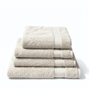 Dreamers Den Luxe Handdoekset van Egyptisch Katoen 600 GSM - Naturel