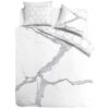 Venice 100% Katoen Satijn Carrara Marmer
