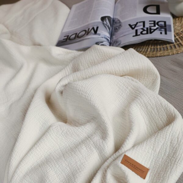 Town&Country Stonewashed Katoen Sprei- Hunter Ecru